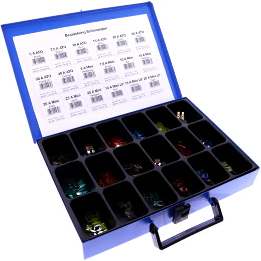 FUSE ASSORTMENT TOP 18 for blade fuses