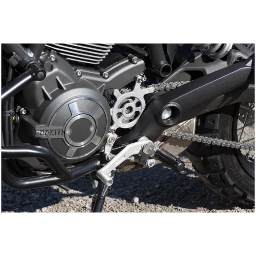 LSL LSL shift/brake unit for: Ducati Scrambler, silver