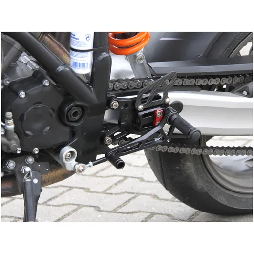 LSL 2-slide footrest system 990 Super Duke, black