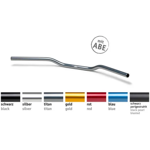 LSL Aluminium handlebar AN1, red