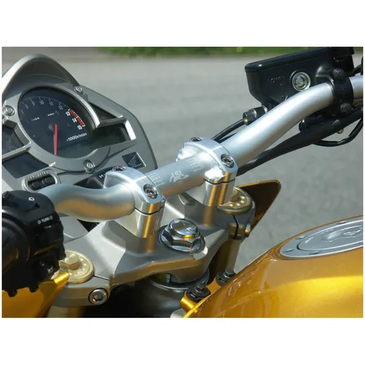LSL Clamping brackets í˜22,2/í˜28,6, silver, +25mm lift