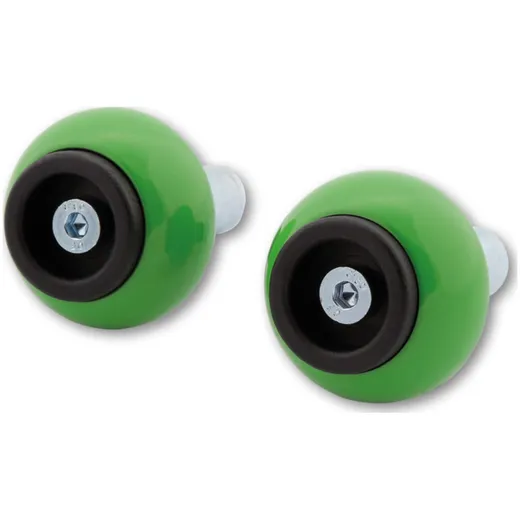 LSL Crash Ball Bar End Weights, green
