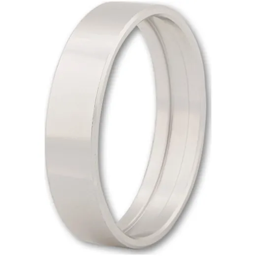 LSL Aluminium handlebar grip ring, silver for CNC-grip
