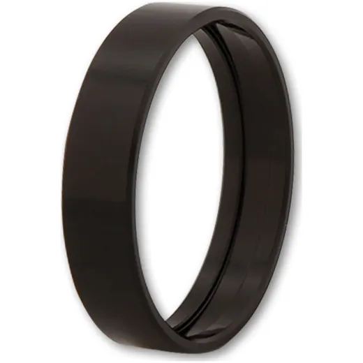 LSL Aluminium handlebar grip ring, black for CNC grip