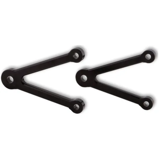 LSL Lamp strut set 82mm, without turn signal holder, black