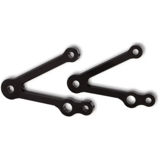 LSL Lamp strut set 82mm, with turn signal holder, black