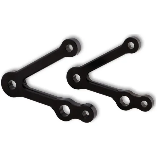 LSL Lamp strut set 67mm, with turn signal holder, black