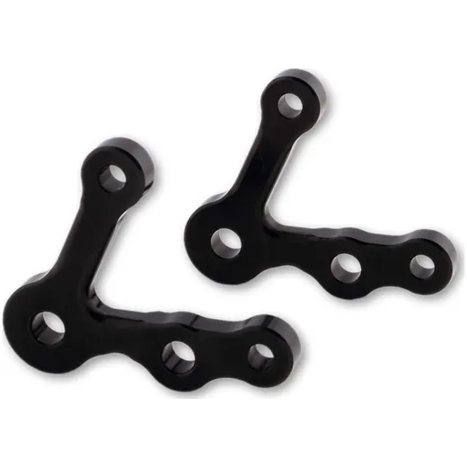 LSL Lamp strut set 40mm, with turn signal holder, black