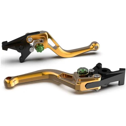 LSL Brake lever BOW R45, short, gold/green