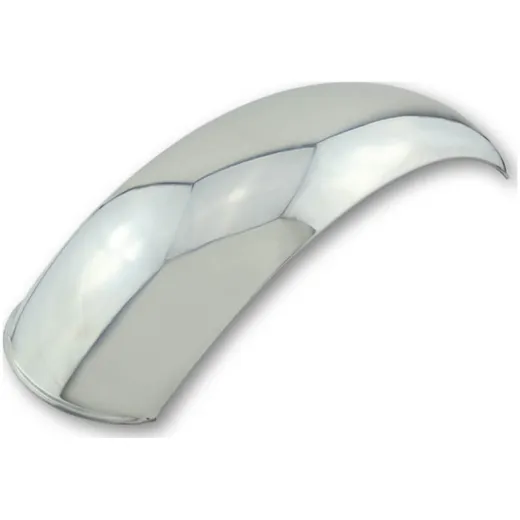 LSL Polished aluminium mudguard, 600 mm/180 mm, rear
