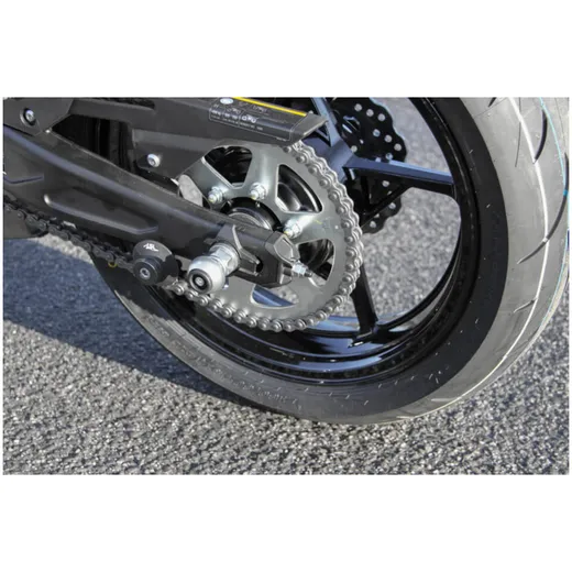 LSL Axle Balls Classic, for: KAWASAKI Z 650, silver, rear axle