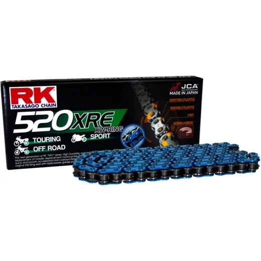 RK XW - Ringkette BL520XRE/108 Kette offen mit Nietschloss passend für: Honda XR, NSR, CBR