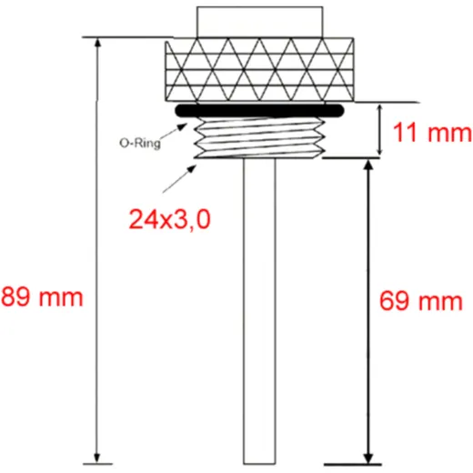 Oil temperature gauge JMP for: Honda VT, NT, XL_1