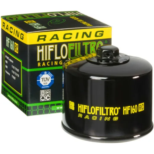 HIFLOFILTRO HF160RC Racing Ölfilter schwarz für BMW F650GS, F700GS, F750GS Husqvarna NUDA900