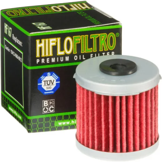 HIFLOFILTRO Ölfilter - HF167 für Daelim OTELLO125, S1125, S2250 LML STAR1254T, STAR1504T
