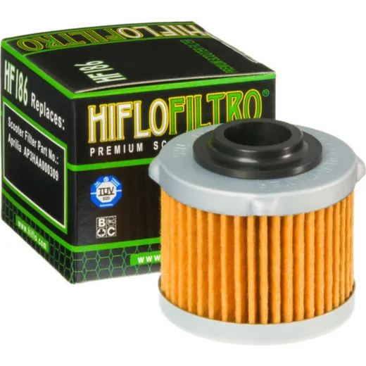 HIFLOFILTRO Ölfilter - HF186 für: Aprilia Scarabeo für SCARABEO125, SCARABEO200