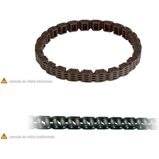 TOURMAX Leise Steuerkette - 124 Glieder für Suzuki DR500, DR600, DR650 Honda CB750