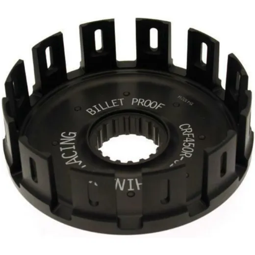 HINSON Clutch Basket Aluminum with HUB Damper Rubbers and Kick Start Gear for HM CREF450R, CRE-F450R