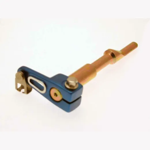 BIHR Clutch Pull Rod Aluminium Blue Anodized Minarelli AM6 Engines for Rieju, Aprilia, Peugeot