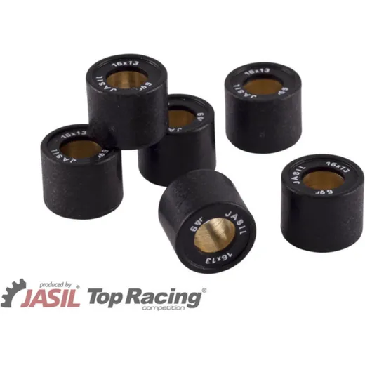 JASIL Variator Rollers Set 16x13mm 6gr - 6 pieces for Peugeot, Kymco, SYM