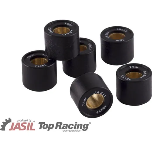 JASIL Variator Rollers Set 16x13mm 7,5gr - 6 pieces for Honda, Kymco, Peugeot