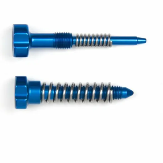 S3 Enduro Carburetor Adjuster Screws Idle + Air + Springs Blue