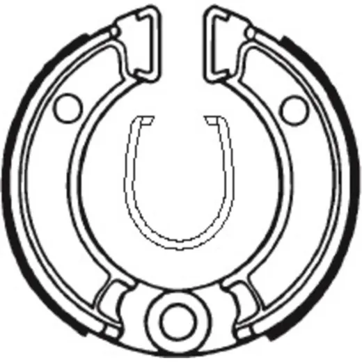TECNIUM Scooter/Street/Off-Road Organic Brake shoes - BA010 for Honda, Suzuki, Yamaha