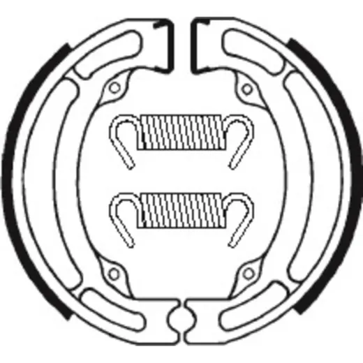 TECNIUM Scooter/Street/Off-Road/ATV Organic Brake shoes - BA017 for Suzuki DR-Z125, DS80, JR80