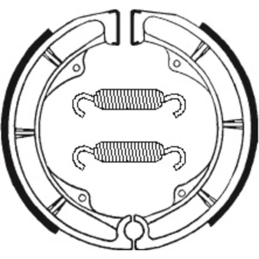 TECNIUM Street/ATV Organic Brake shoes - BA018 for Suzuki GN400, GNX250, GR650