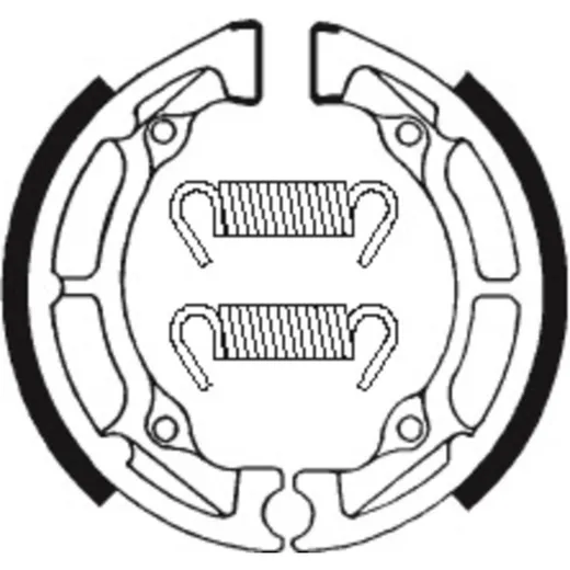 TECNIUM Scooter/Street/Off-Road/ATV Organic Brake shoes - BA020 for Suzuki CL50, CS50, JR50 Honda CBX125