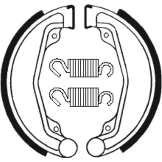 TECNIUM Street/ATV Organic Brake shoes - BA023 for Honda XL250S, XL500S