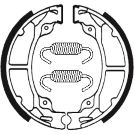 TECNIUM Street/Off-Road Organic Brake shoes - BA025 for Kawasaki KDX200, KX125