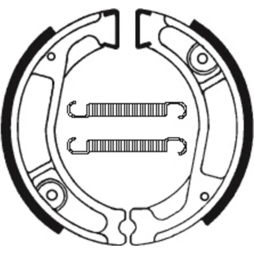 TECNIUM Street Organic Brake shoes - BA029 for Honda NX250, XL250R, XL250S
