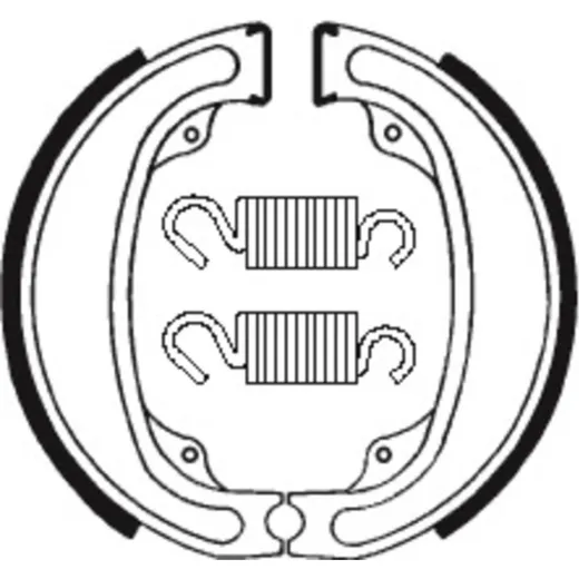 TECNIUM Street/Off-Road Organic Brake shoes - BA031 for Honda CR125R, CR250R, XR500R