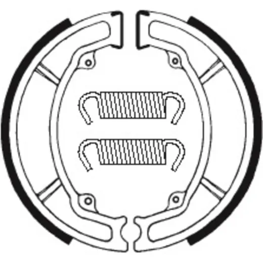 TECNIUM Scooter/Street/Off-Road/ATV Organic Brake shoes - BA034 for Yamaha AEROX100, BELUGA125, CRYPTON135 Peugeot TWEET1254T