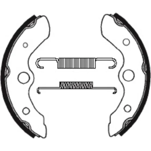 TECNIUM ATV Organische Bremsbacken - BA044 für Honda FL350ODYSSEY, FL400ODYSSEY, TRX250FOURTRAX