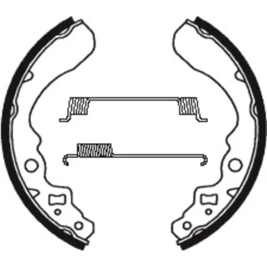 TECNIUM ATV Organische Bremsbacken - BA053 für Suzuki LT-F250QUADRUNNER