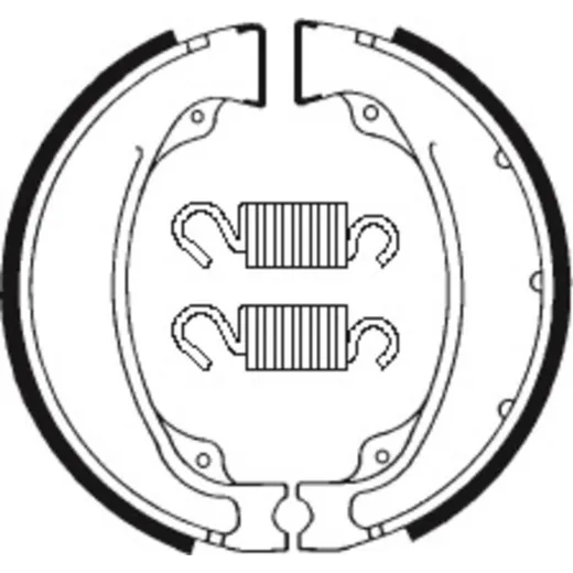 TECNIUM Street/ATV Organische Bremsbacken - BA055 für Honda XBR500, XL750R