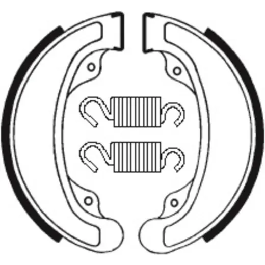 TECNIUM Street Organische Bremsbacken - BA058 für Honda CB250, CB400, CB450