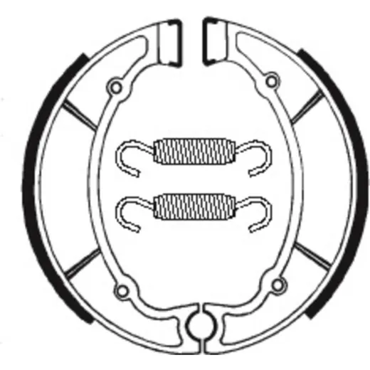 TECNIUM Street Organische Bremsbacken - BA064 für Yamaha RD250, RD350, XS650