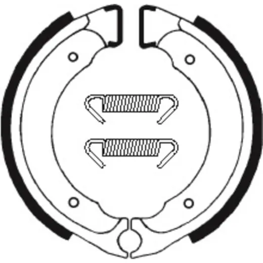 TECNIUM Scooter/ATV Organische Bremsbacken - BA101 für Suzuki CL50, FS50, LT-Z50QUADSPORT
