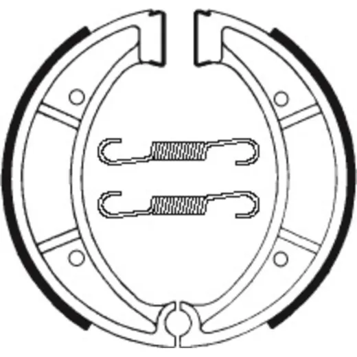 TECNIUM Street/Off-Road Organische Bremsbacken - BA117 für Husqvarna CR125, CR240, CR250