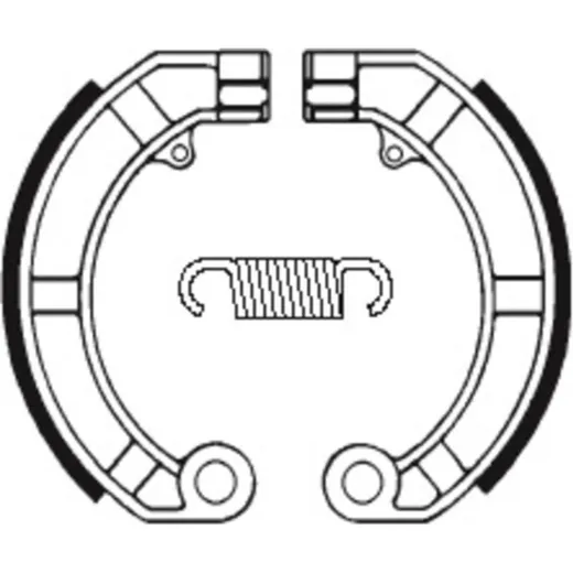 TECNIUM Scooter Organische Bremsbacken - BA146 für Vespa VESPAPE, VESPAPK, VESPAPX