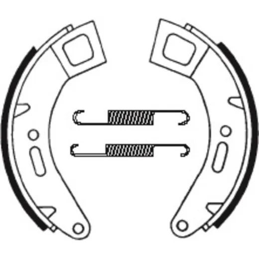 TECNIUM Scooter Organische Bremsbacken - BA184 für Vespa VESPACOSA