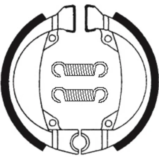 TECNIUM Scooter Organische Bremsbacken - BA193