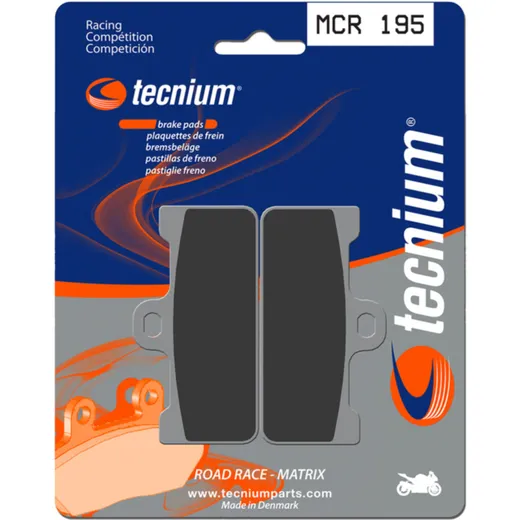 TECNIUM Racing Sintermetall Carbon Bremsbeläge - MCR195 für Aprilia SXV450, SXV550