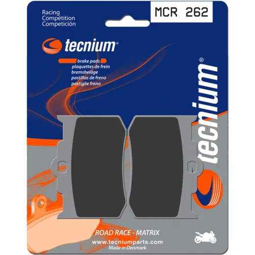 TECNIUM Racing Sintermetall Carbon Bremsbeläge - MCR262 für Benelli, Ducati, KTM