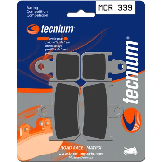 TECNIUM Racing Sintermetall Carbon Bremsbeläge - MCR339 für Yamaha MT-01, VMX1700V-MAX, YZF-R1
