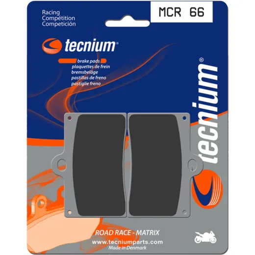 TECNIUM Racing Sintermetall Carbon Bremsbeläge - MCR66 für Husqvarna, TM Racing, für: Gas Gas