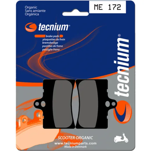 TECNIUM Scooter Organische Bremsbeläge - ME172 für Cagiva PRIMA50, PRIMA80